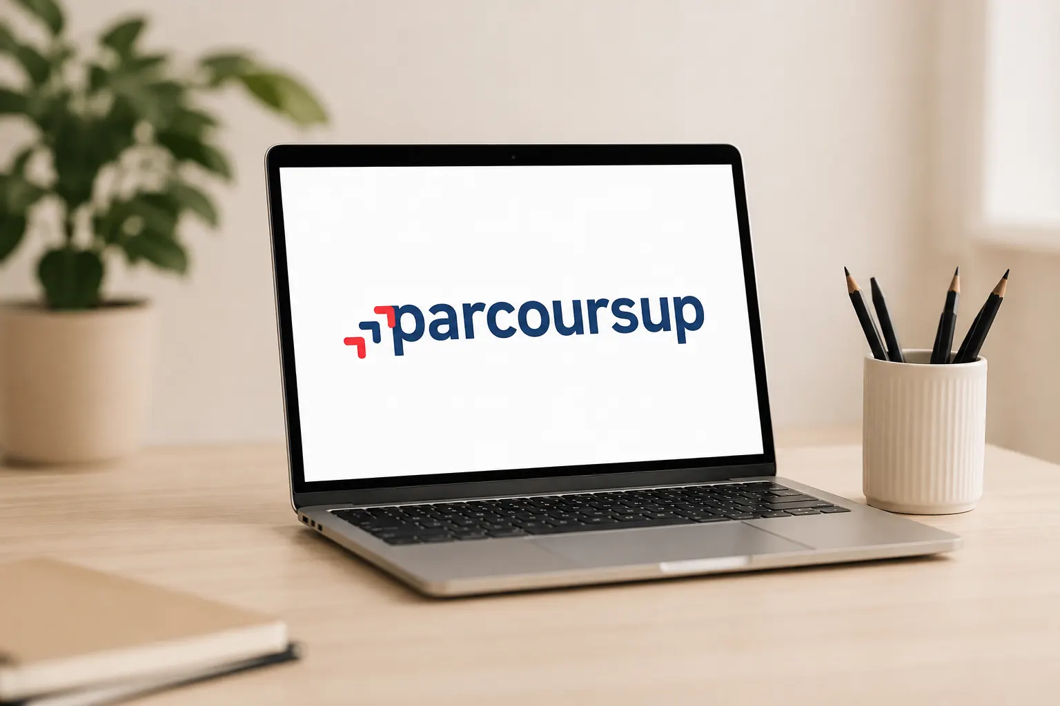 Élève de terminale préparant ses vœux Parcoursup